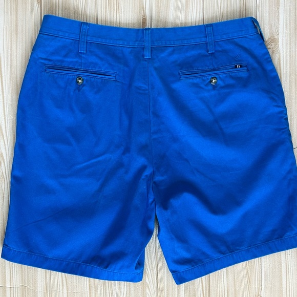 Nautica Men's sz 36W The Deck Shorts Blue Flat Front Shorts - Picture 8 of 9